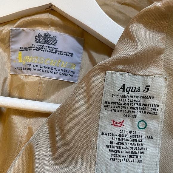 S Aquascutum Aqua 5 Trench Coat - Picture 7 of 11